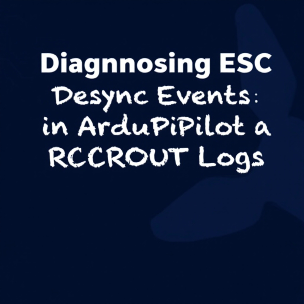 Diagnosing ESC Desync Events in ArduPilot RCOUT Logs